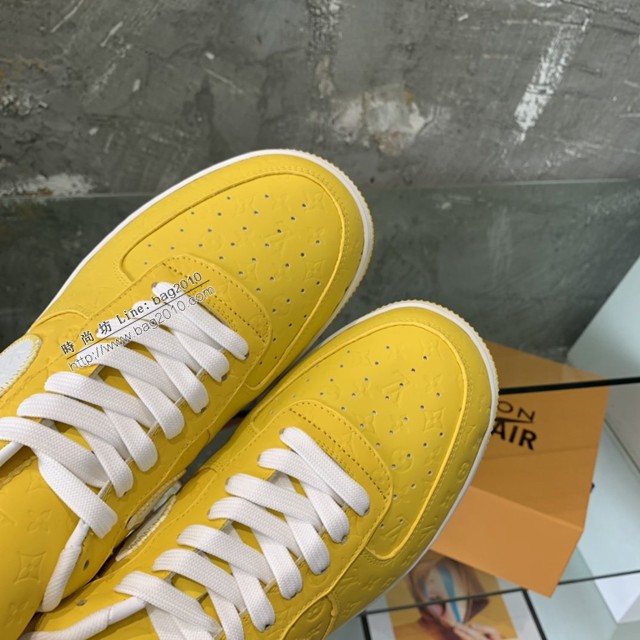 LV路易威登男士休閒運動鞋 Nike X Lv世紀大聯名22親友限定款運動板鞋 dx3151